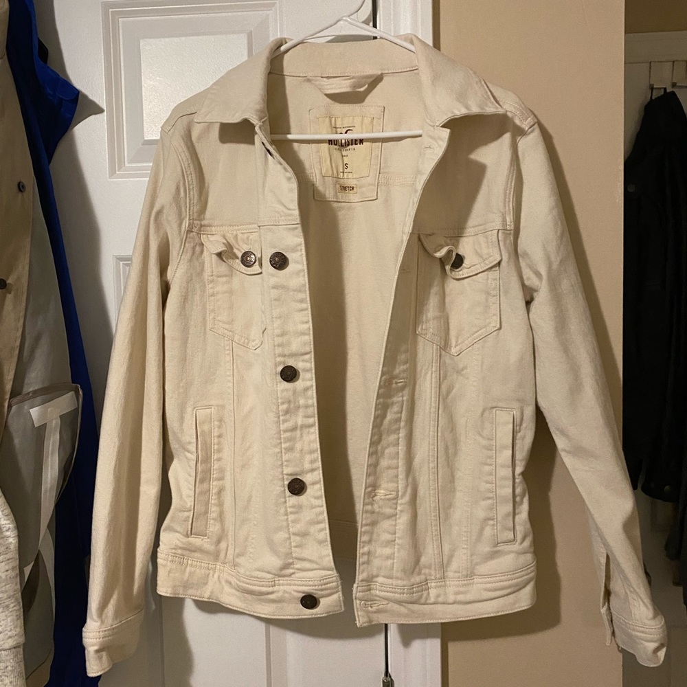 Cream denim jacket